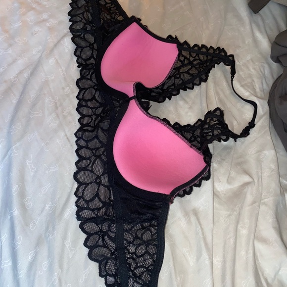 Love Pink Black Bralette Size Small (AA-C) - Picture 6 of 10